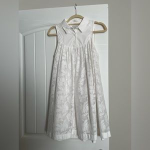 Anthropologie White multi modal white dress with lace